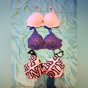34D Pink bras
